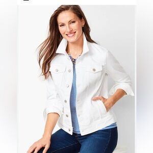 Talbots White Denim Jacket - Women's